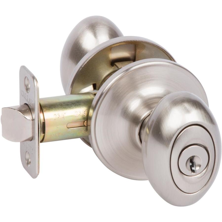 Delaney Hardware Carlyle Satin Nickel Keyed Entry Door Knob Single Pack ...