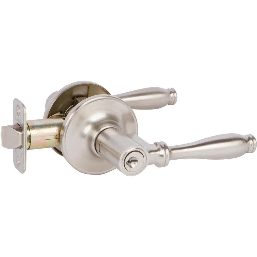 Delaney Hardware Callan Silona Satin Nickel Keyed Entry Door Lever at