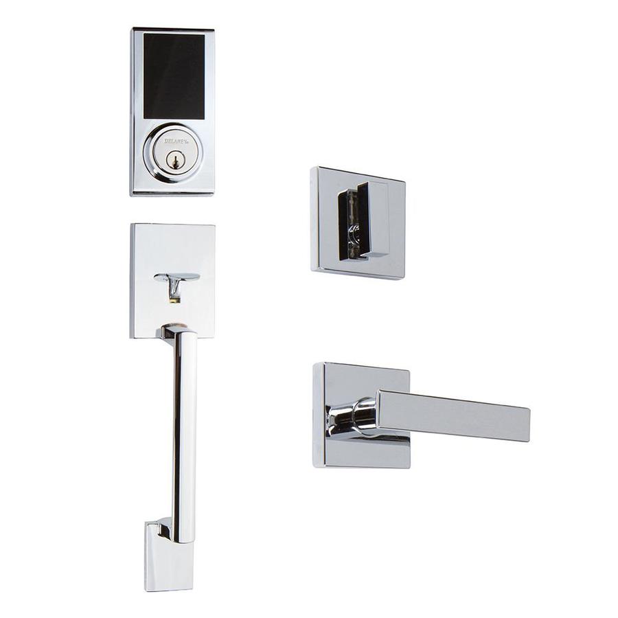 Delaney Hardware Avino Chrome Single Cylinder Deadbolt Entry Door
