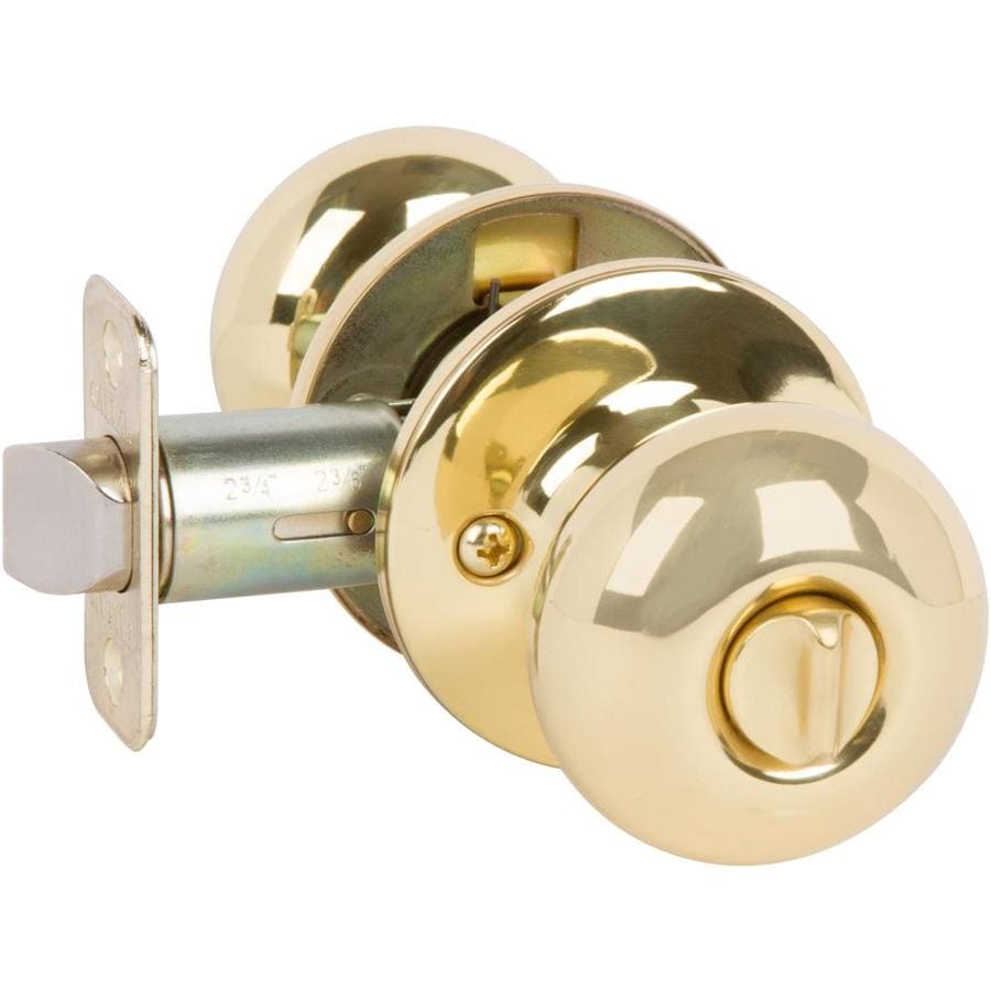 Delaney Hardware Saxon Bright Brass Bed/Bath Door Knob at Lowes.com