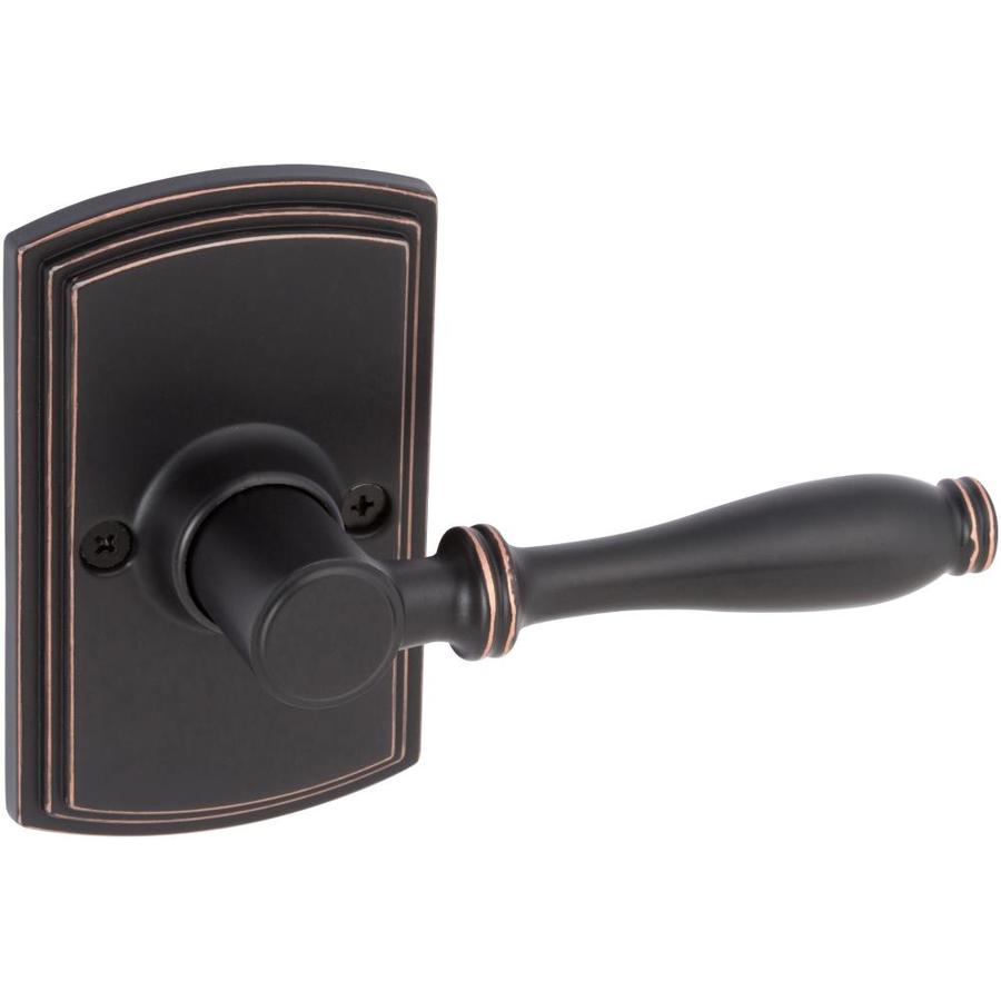 Delaney Hardware Sorado Edged Bronze Reversible Dummy Door Handle in