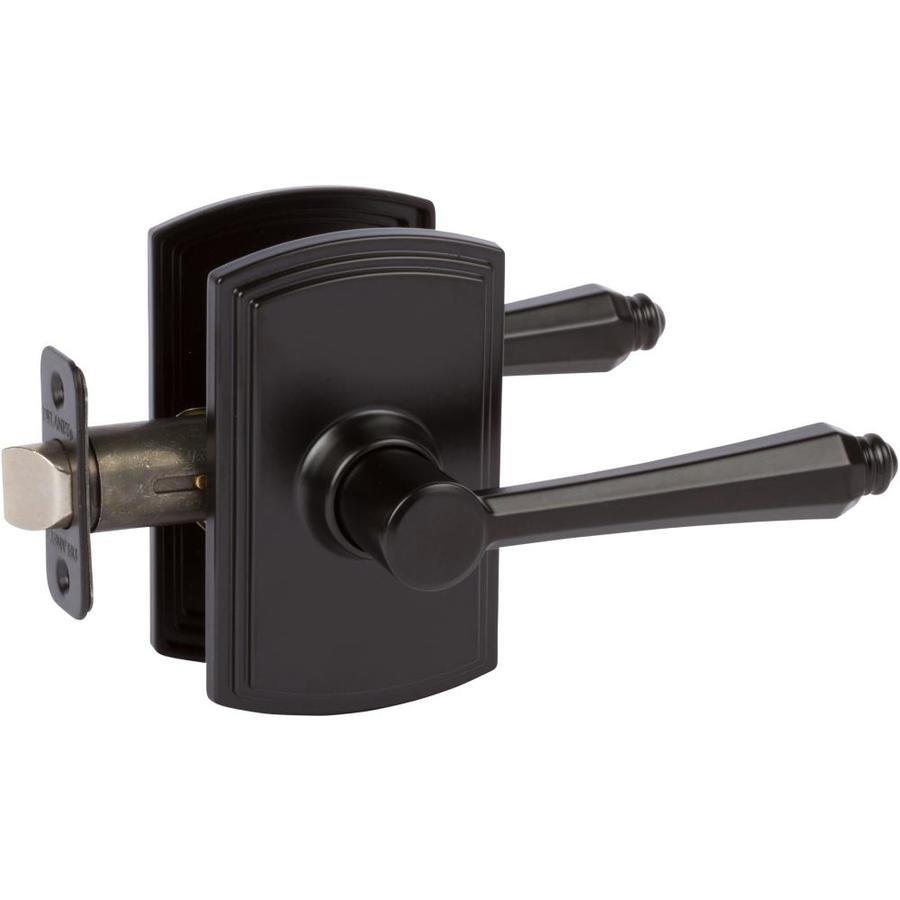 Delaney Hardware Florini Black Universal Passage Door Handle at