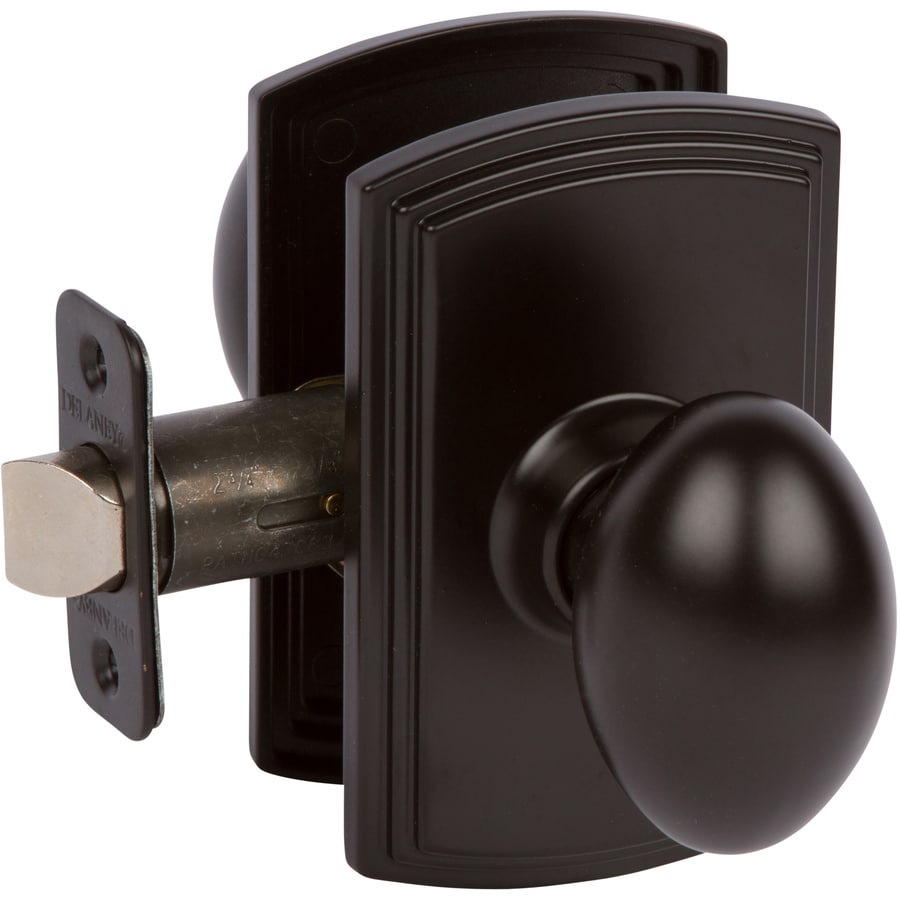 Delaney Hardware Canova Black No Deadbolt Passage Door Knob Single Pack ...