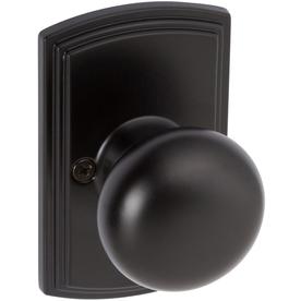 Delaney Hardware Santo Black Dummy Door Knob Single Pack