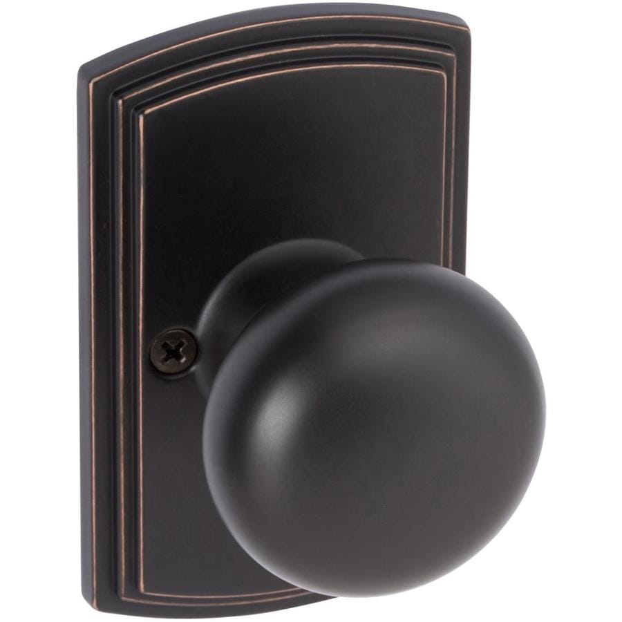 Delaney Hardware Santo Edged Bronze Dummy Door Knob in the Door Knobs