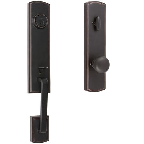 Delaney Hardware Briona Edged Bronze Single Cylinder Deadbolt