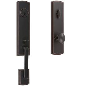 Kwikset Dakota Venetian Bronze Entry Door Exterior Handle Brickseek