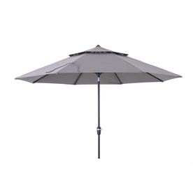 Patio Umbrellas At Lowes Simply Shade Gray Market 11 Ft Patio Umbrella