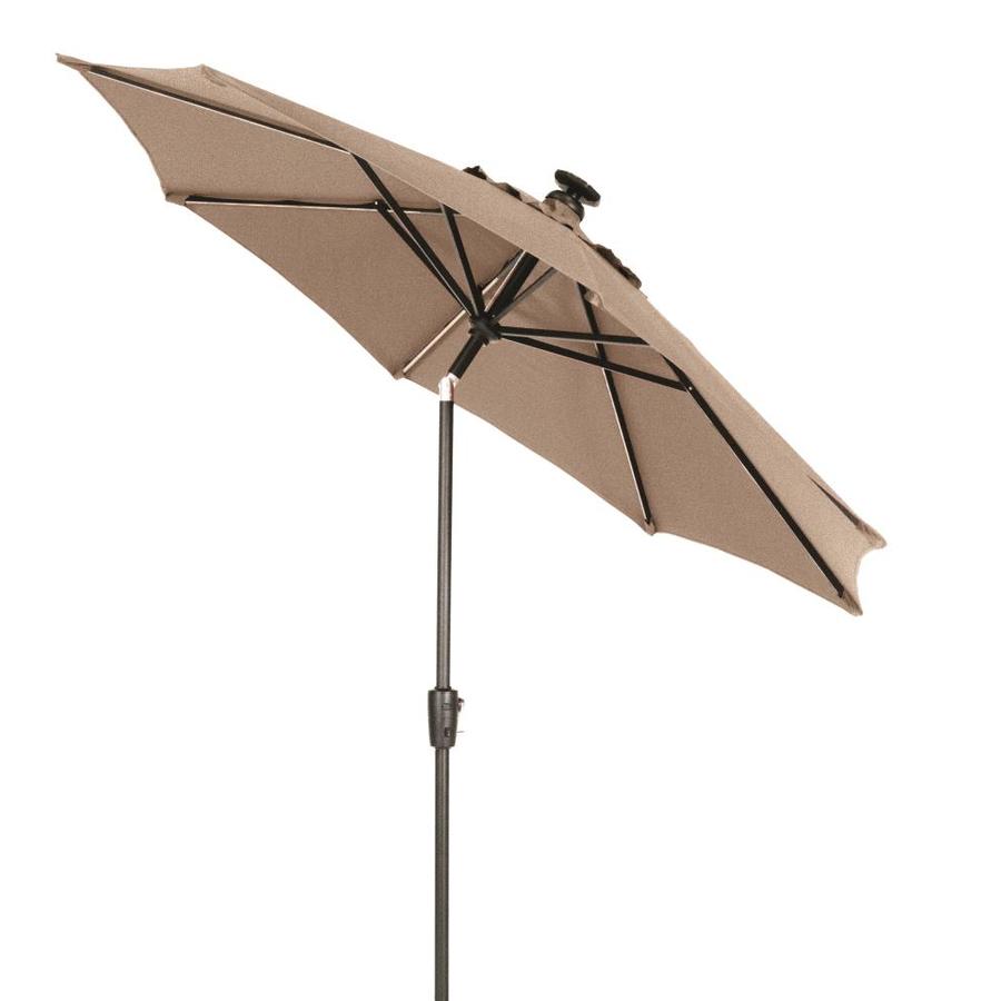 Simply Shade Khaki Market Prelit 9ft Patio Umbrella at