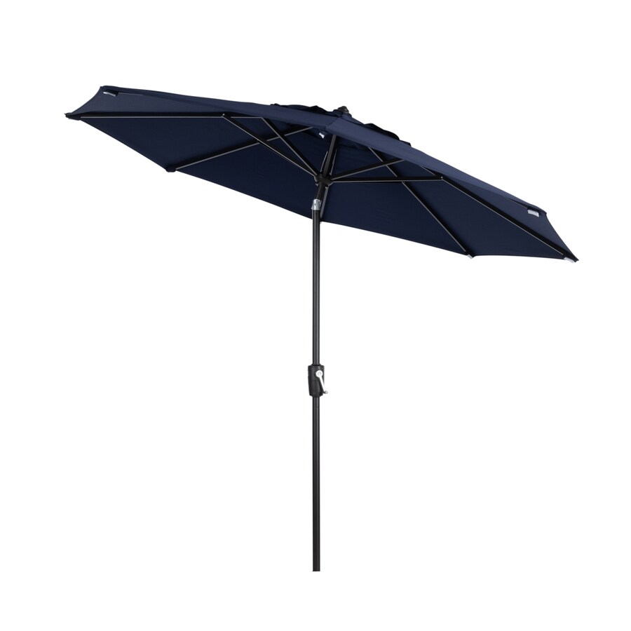 Simplyshade 9 Ft Octagon Spectrum Cherry With Dark Brown Aluminum Frame Auto Tilt Market Patio Umbrella In The Patio Umbrellas Department At Lowes Com