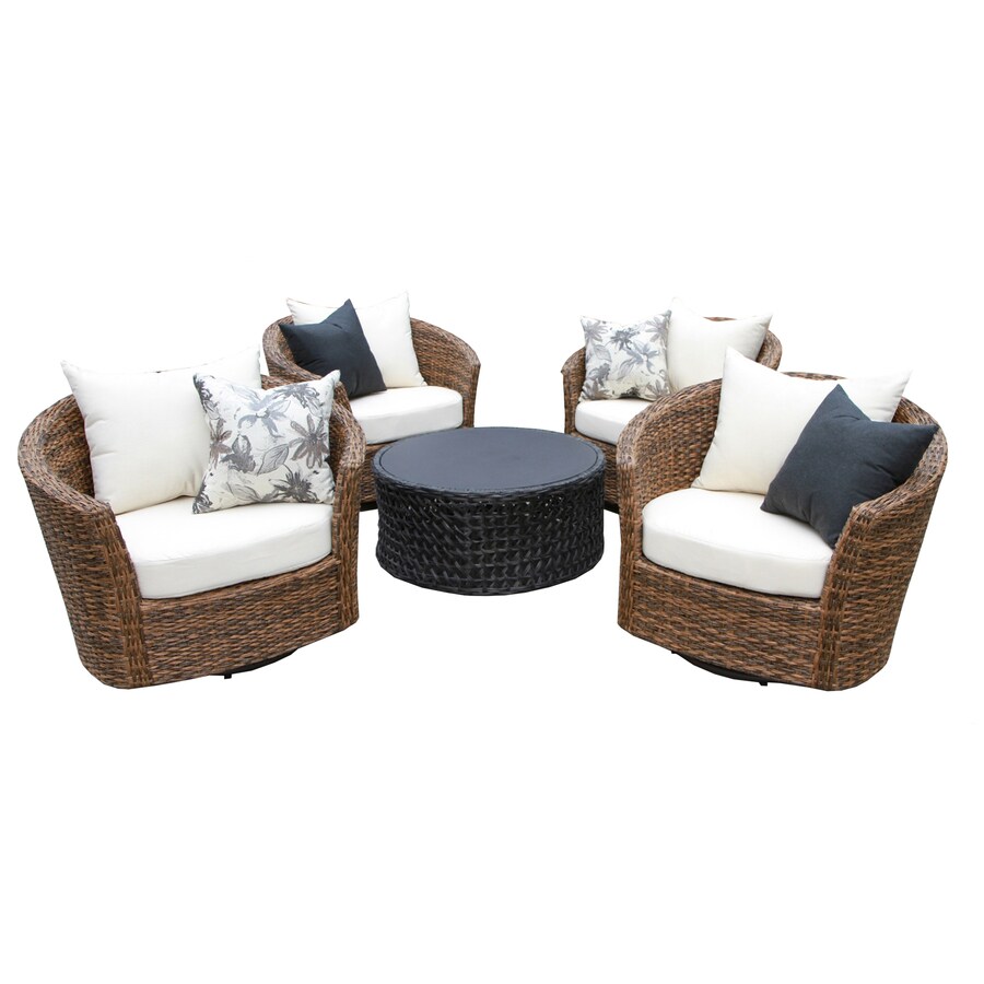 Ae Outdoor 5 Piece Resin Patio Conversation Set At Lowes Ae Outdoor 5 Piece Resin Patio Conversation Set