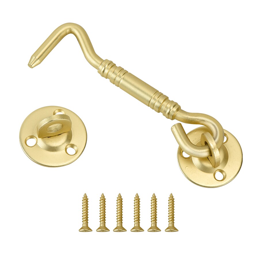 ReliaBilt Barn Door Hook and Eye Lock Soft Gold in the Hooks department