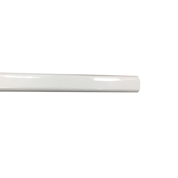 white steel curtain rod extender