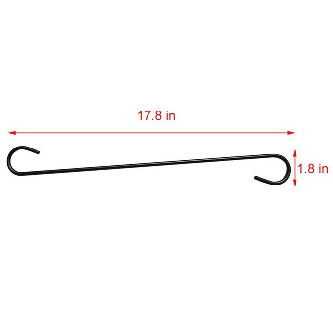 Style Selections 17.8in Black Steel Basic Plant Hook(s) in the Plant Hooks department at