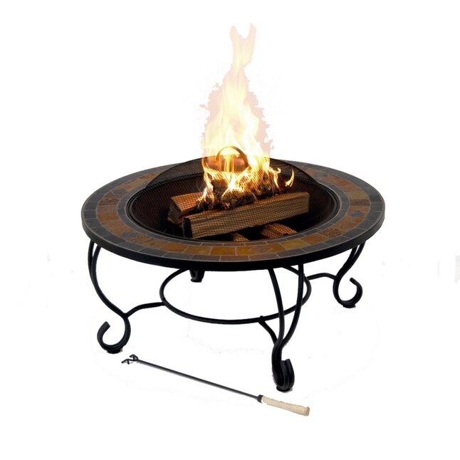 Wood Burning Fire Pits Department, Garden Treasures Fire Pit Set Up