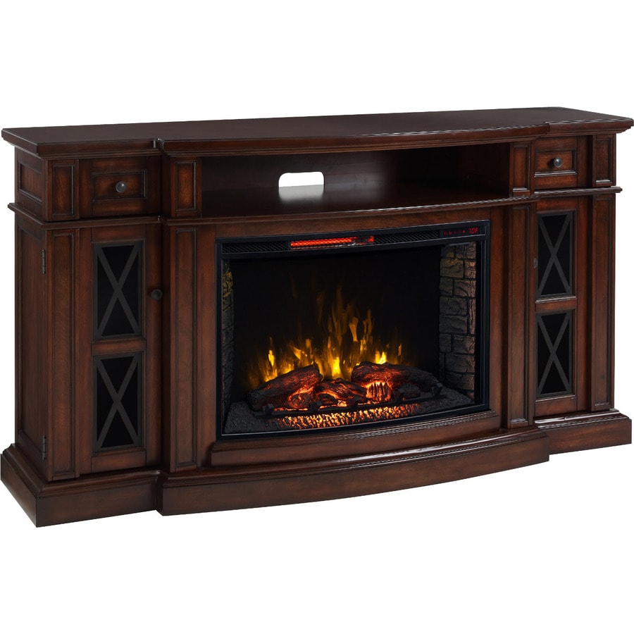 Scott Living 72 In W 5 200 Btu Chestnut Mdf Infrared Quartz