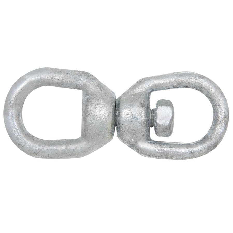 Blue Hawk Galvanized Double Round Eye Swivel at