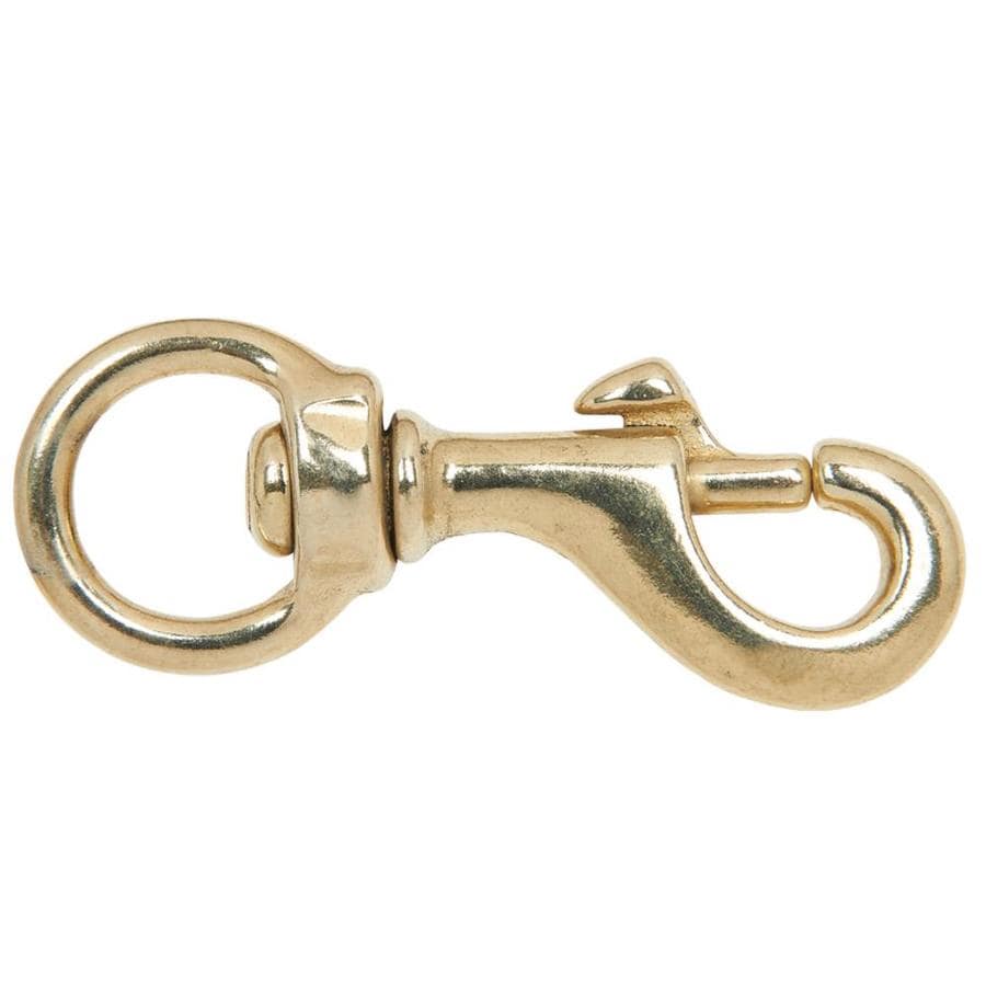Blue Hawk Brass Round Eye Swivel Bolt Snap at