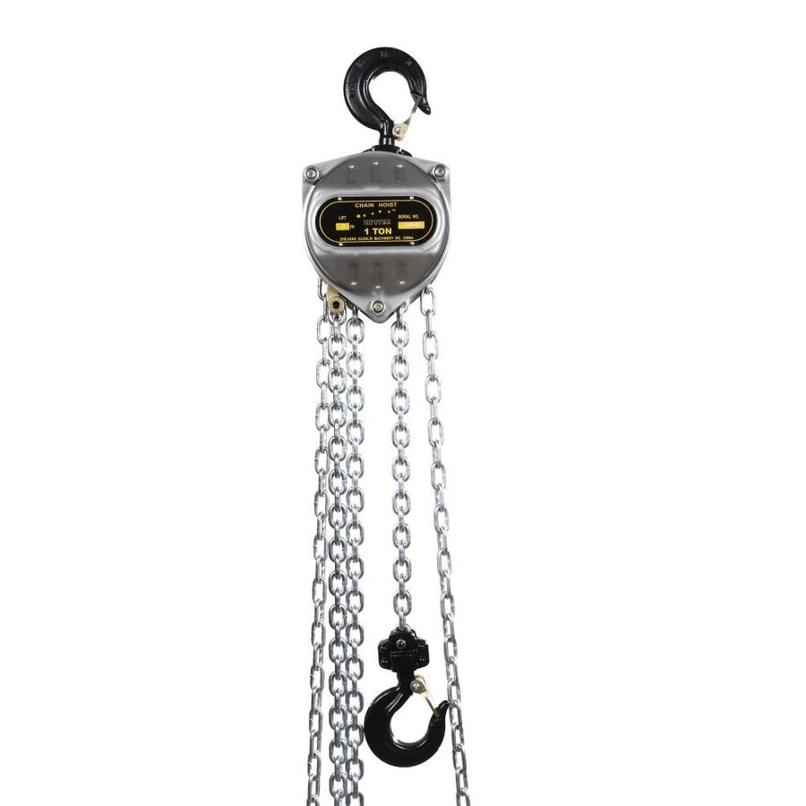 Blue Hawk 1 Ton Chain Hoist Lift 10 Ft In The Chain Accessories Department At Lowes Com