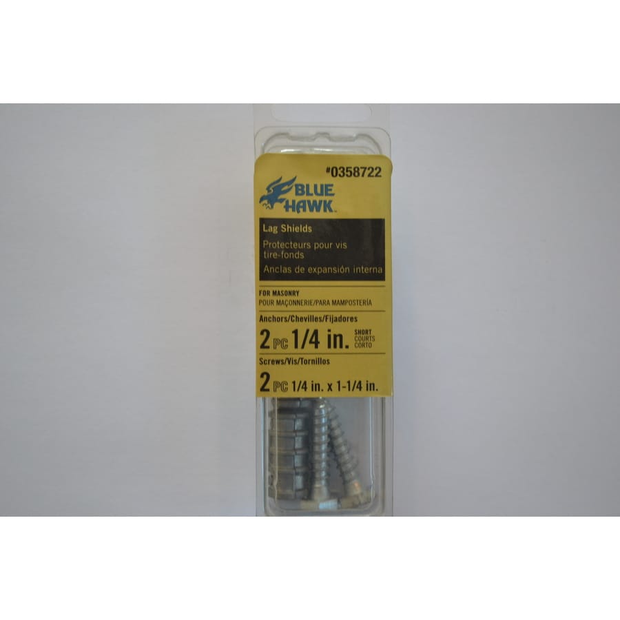 Blue Hawk Lag Shield Sleeve Anchors (2-Pack) 7504 at Lowes.com