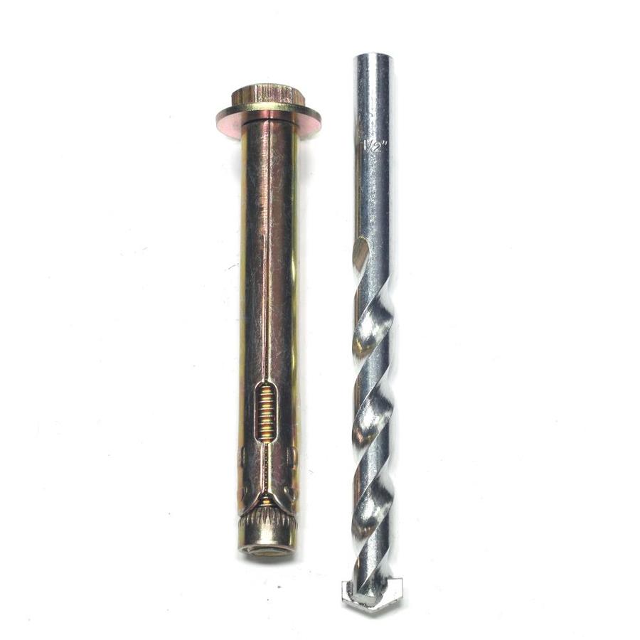 Blue Hawk 4Pack 0.5in HeavyDuty Lag Shield Sleeve Anchor with Bolts