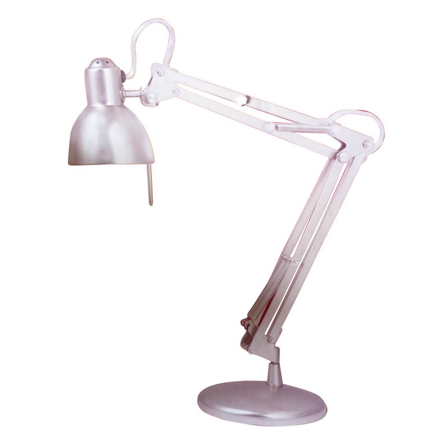 Portfolio Silver Adjustable Desk Lamp At Lowes Com