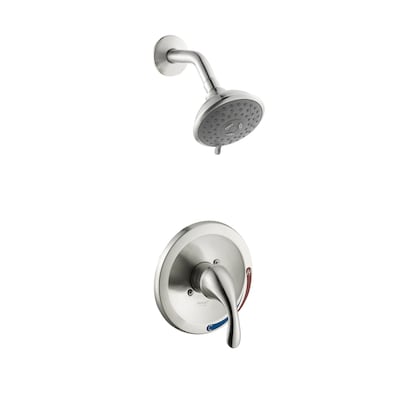 Aquasource Brushed Nickel 1 Handle Shower Faucet With Multi