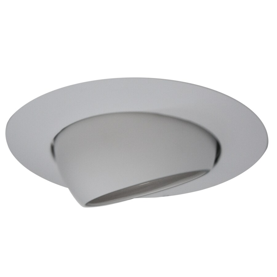 Utilitech White Eyeball Recessed Light Trim Fits Housing Utilitech White Eyeball Recessed Light Trim Fits Housing Diameter 4 In