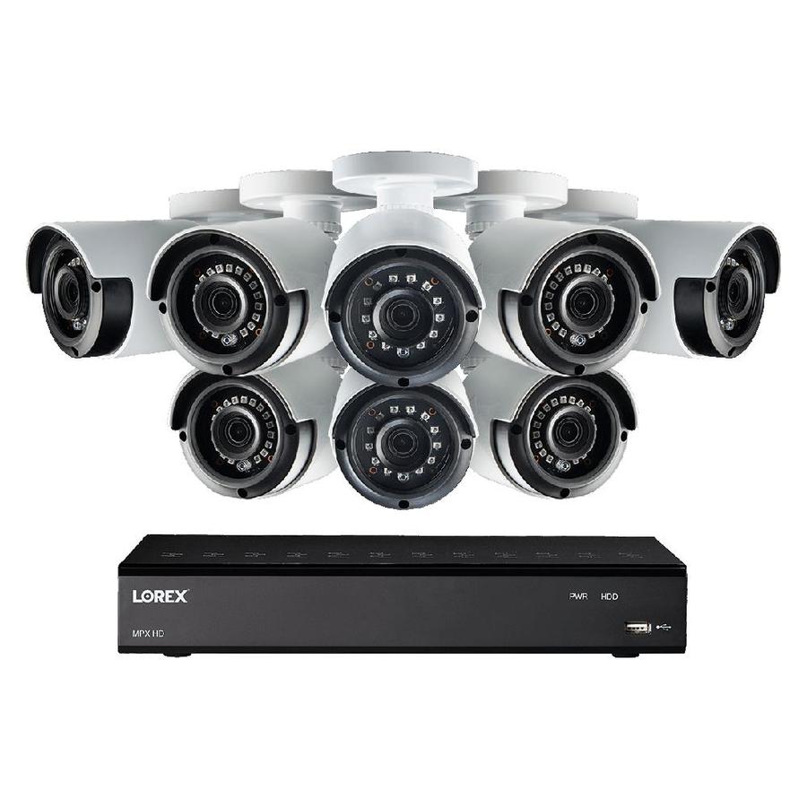 Lorex LHA21081TC8LC Analog Wired Outdoor 8 Security Camera Kit with ...