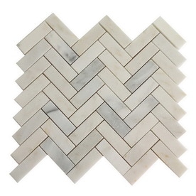 Marble Tile At Lowes Allen Roth Genuine Stone White Marble Mosaic Dimensional Floor Tile Actual 10 8