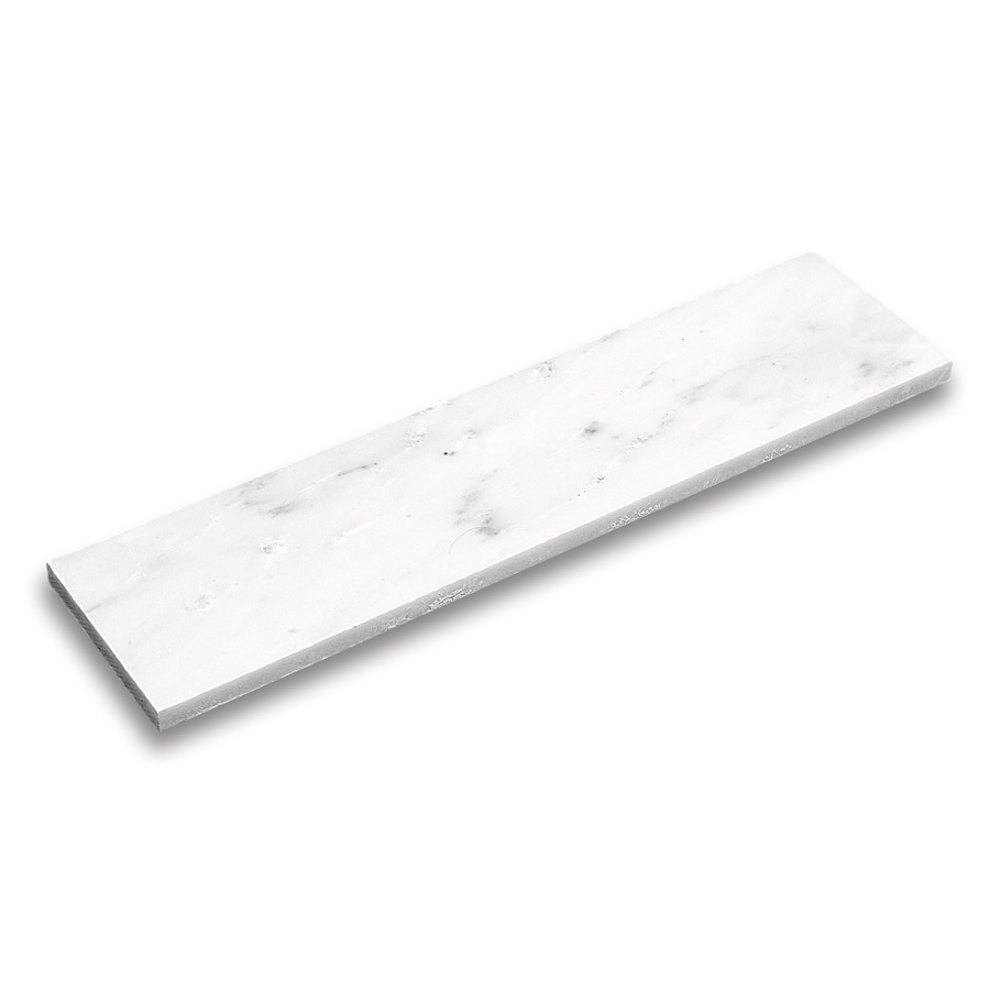 CCI White 3in x 12in Marble Dimensional Floor Tile 3in x 12