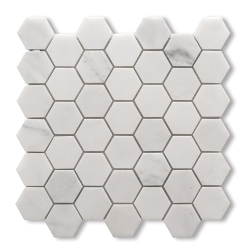 CCI White 12-in X 12-in Polished Mosaic Floor Tile At Lowes.com