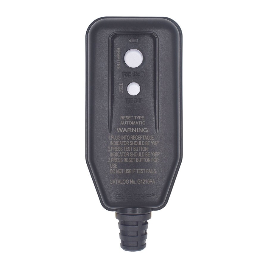 Utilitech 2809379 3W RIGHT ANGLE PLUG GFCI 15A/125V