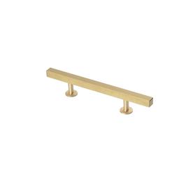 Gold Cabinet Pulls At Lowes Lew S Hardware Square Bar 3 In Center To Br Brushed