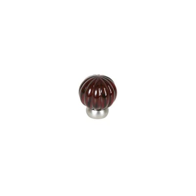 Lew S Hardware Melon Glass 1 25 In Transparent Ruby Red Brushed