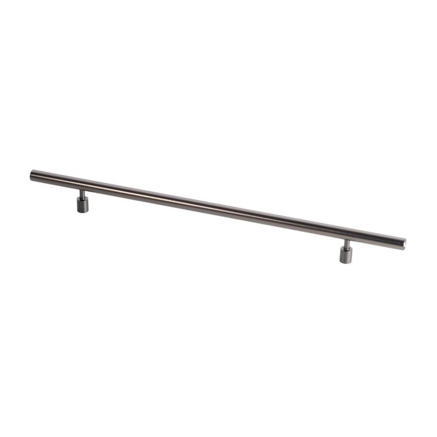Lew S Hardware Round Bar 10 In Center To Center Black Stainless