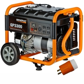 Generac GP 3300-Running-Watt Portable Generator with Generac Engine