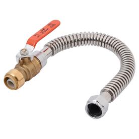 Sharkbite Liance Supply Lines Drain Hoses At Lowes Sharkbite 200 0 Psi Stainless Steel Water Heater Connector