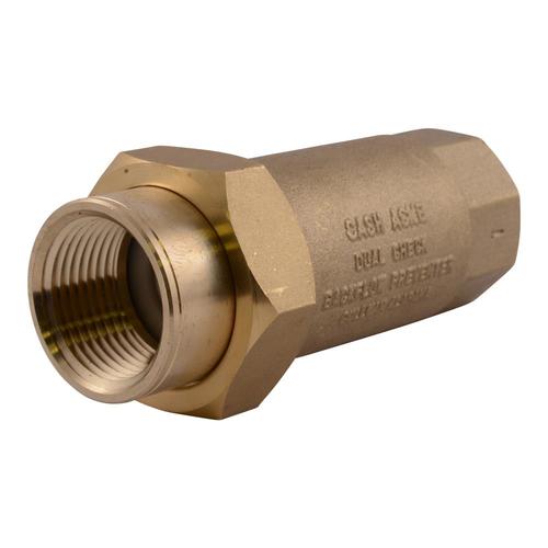 Cash Acme Brass FNPT 1in Dual Check Backflow Preventer in the Backflow Preventers & Vacuum