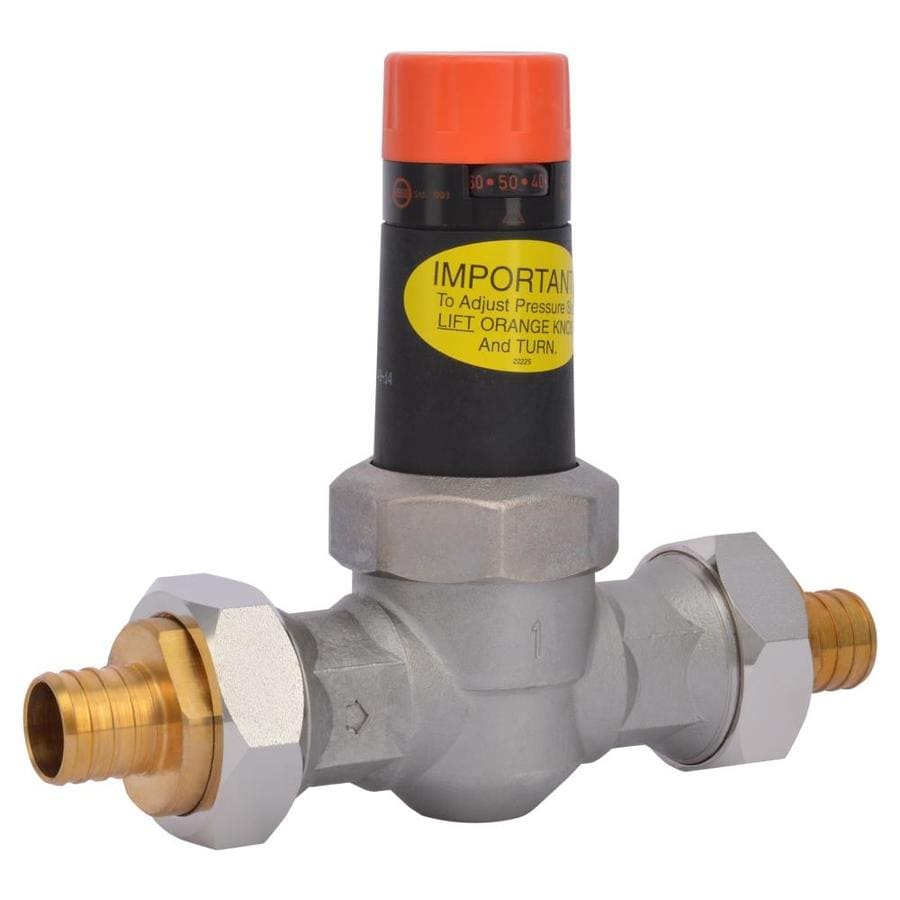 Cash Acme EB25 Stainless Steel 1in PEX Barb Pressure Regulator Valve
