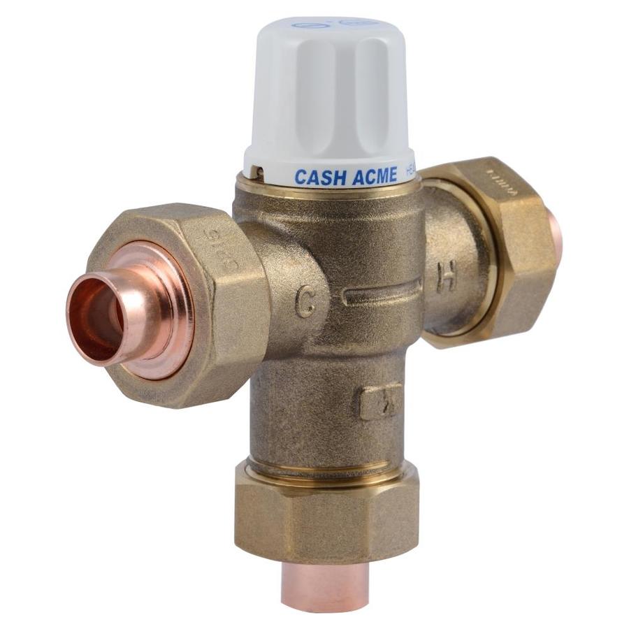 Cash Acme 1/2in ID Copper Sweat x 1/2in OD Copper Sweat Brass