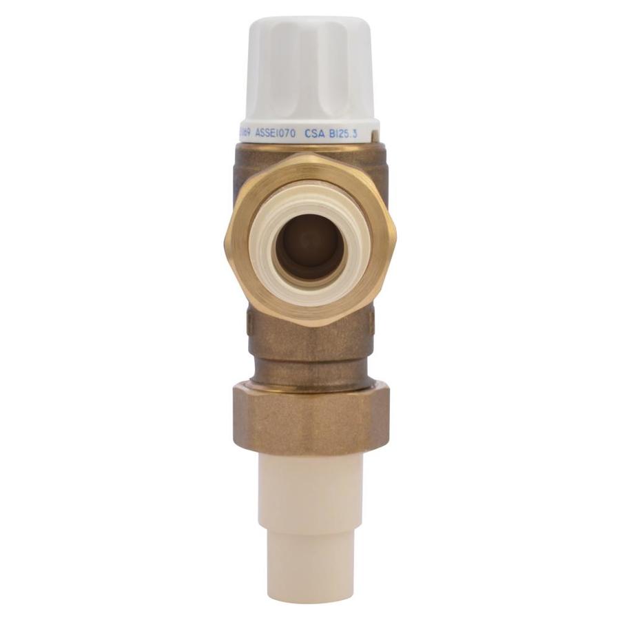 Cash Acme 1/2in ID CPVC x 1/2in OD CPVC Brass Thermostatic Mixing