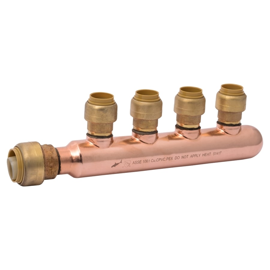 SharkBite Copper 3/4-in x 1/2-in 4 Manifold at Lowes.com