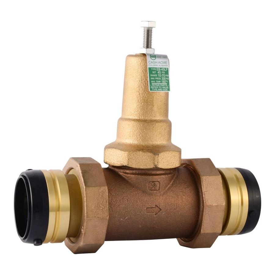 SharkBite EB45 Bronze 2-in Push-to-connect Pressure Regulator Valve