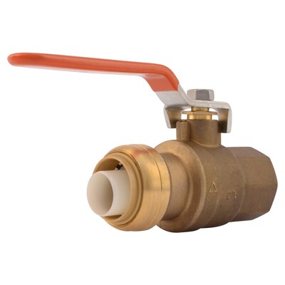 SharkBite Brass 1-in Push-to-Connect x 3//4-in Push-to-Connect Ball Valve 25551LFZ