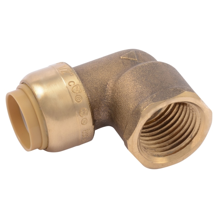 pipe plumbing fittings female 90 push adapter degree fitting sharkbite male brass fnpt standard elbow dia ends copper connect pex