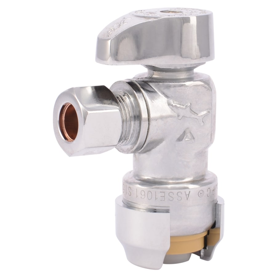 Fit 3/8" OD Copper Tube 3 Ways Air Conditioner Angle Stop Valve Fitting