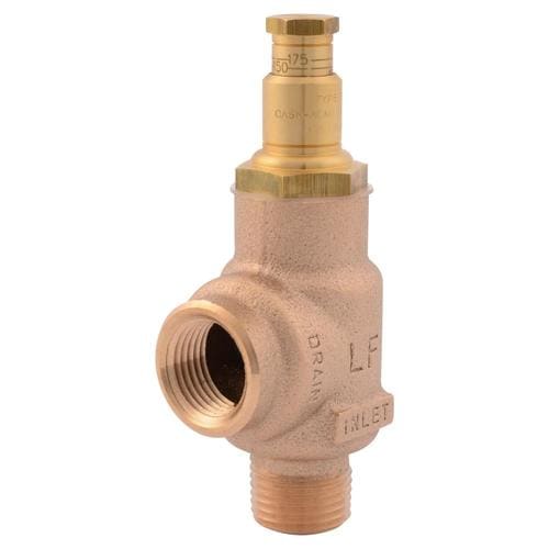 Cash Acme FWC Brass 1/2-in MNPT Pressure Relief Valve in the Pressure ...