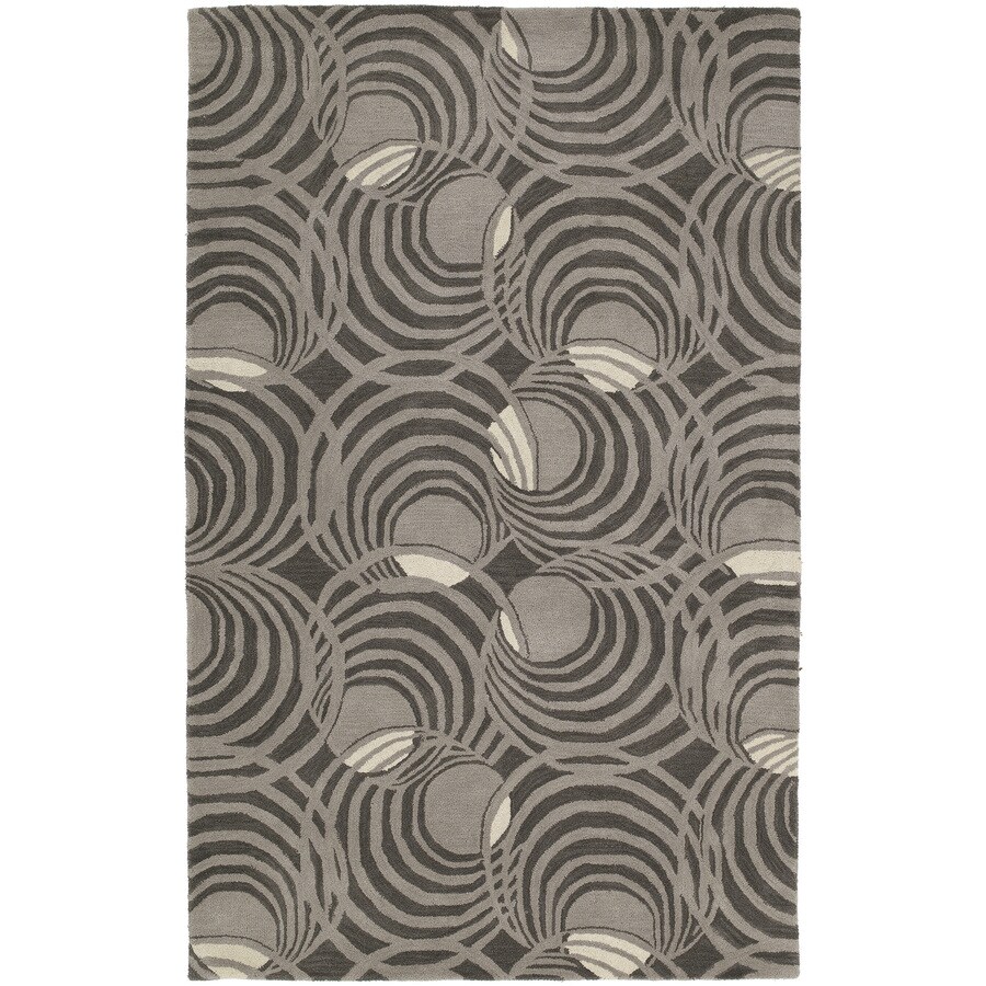 Kaleen Astronomy Rectangular Gray Geometric Tufted Wool Area Kaleen Astronomy Rectangular Gray Geometric Tufted Wool Area Rug Common 3 Ft X