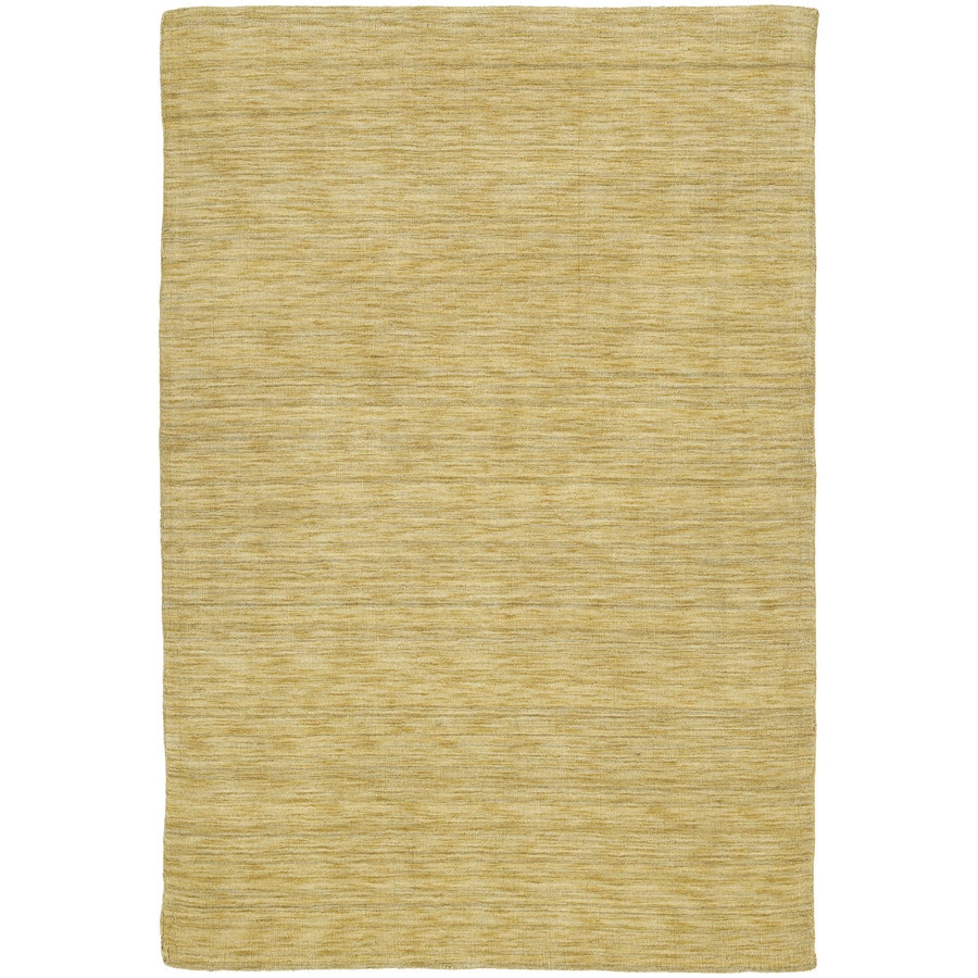Kaleen Renaissance 8 x 11 Butterscotch Indoor Solid Lodge Handcrafted Area Rug